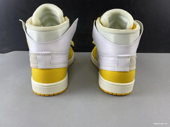 NRG Air Dark Yellow-Cone 1 Off-White AQ0818-149 Powder Jordan White x 1019